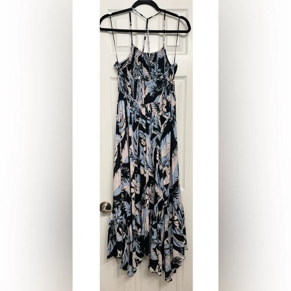 Free People Intimately Heat Wave Printed Maxi Dress in Black and Blue - Image 4