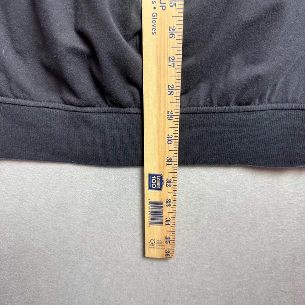 Lululemon Set Aside Zip Hoodie in Black Oversized Fit High-Low Cotton Wool L/XL - Image 8