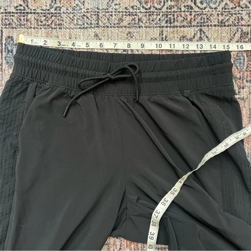 Athleta Avenue Wide Leg Crop Pant Black Women’s Size 10 Casual Pull On - Image 12