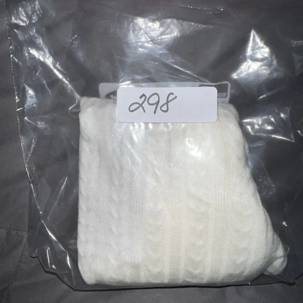 BOG BAND OF THE FREE RAQUEL IVORY RIBBED KNIT PULLOVER SHIRT MOCK NECK SIZE XS‎ - Image 10