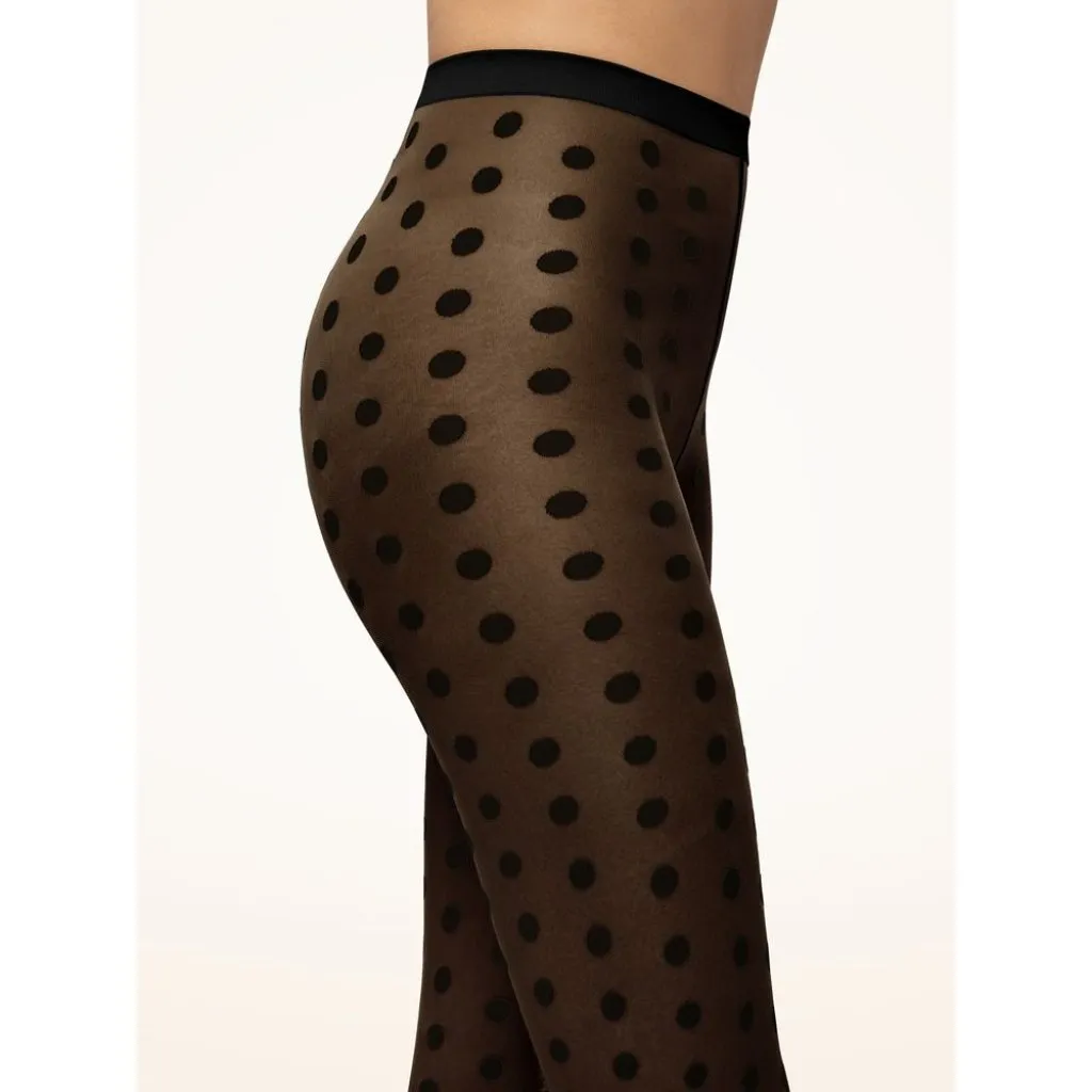 Wolford Bonny Dots Tights in Black Small New Womens Nylons Pantyhose - Image 10
