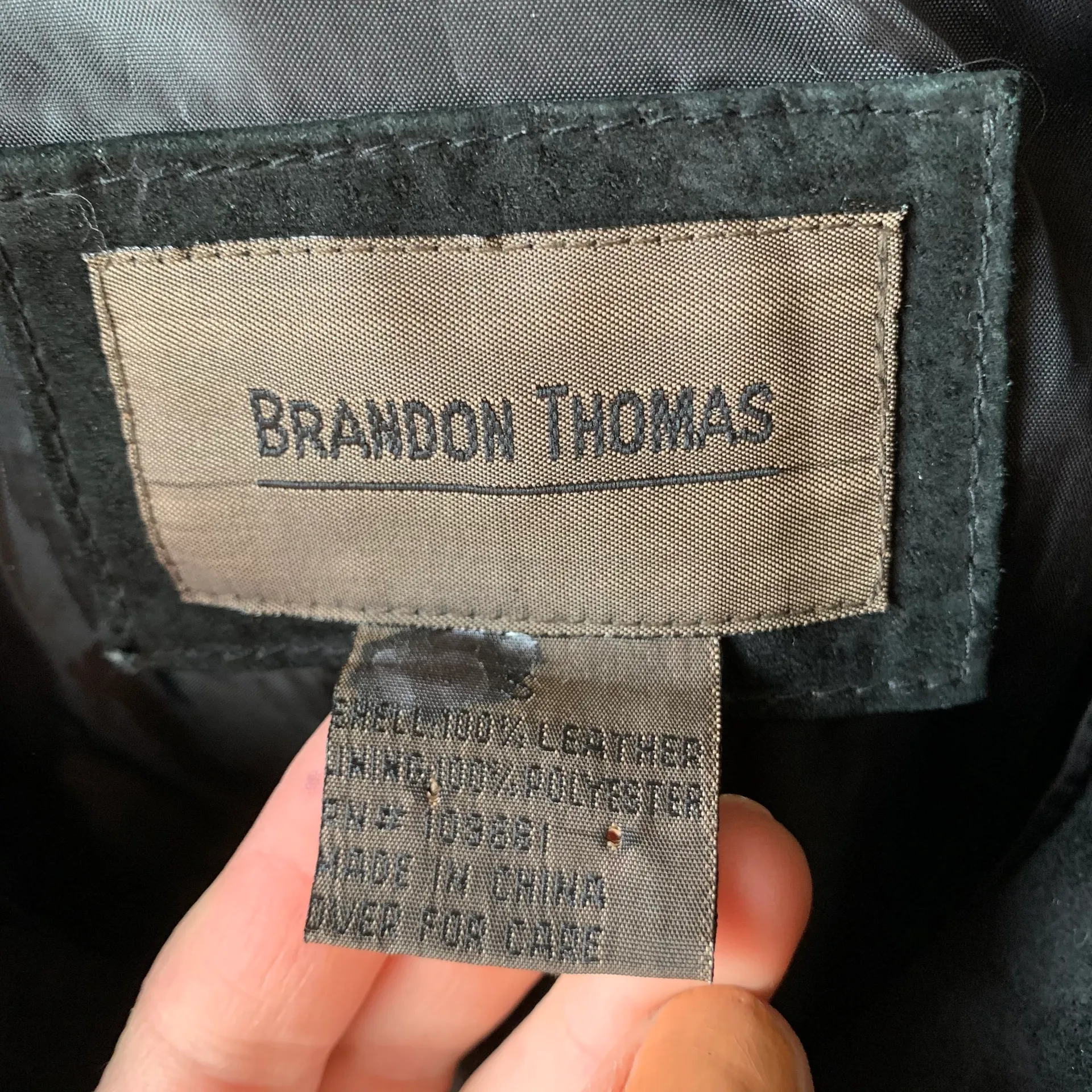 Brandon Thomas Suede flower embroidered jacket - Image 9