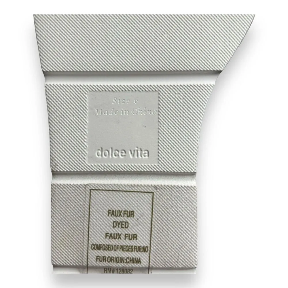 Dolce‎ Vita Women's Fashion Slipper, Black Faux Fur US 6 - Image 8