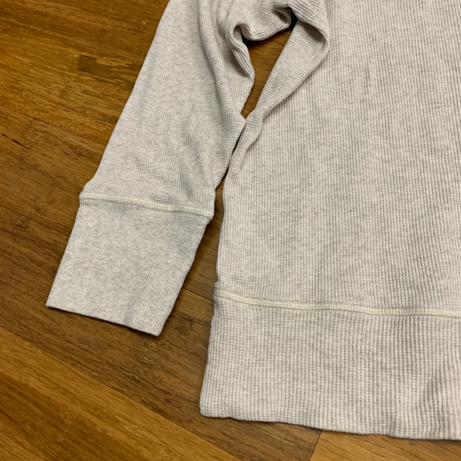 Chicos Zenergy Womens Top Size 16‎ Waffle Knit Long Sleeve Pullover Comfy Casual - Image 2