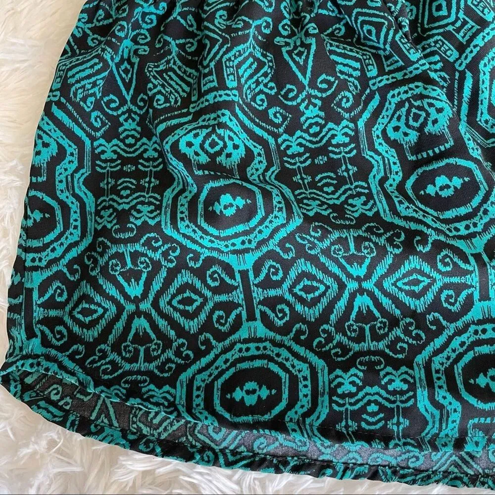 LAmbiance apparel Aztec women’s shorts Turquoise size small Junior’s relax @ - Image 5
