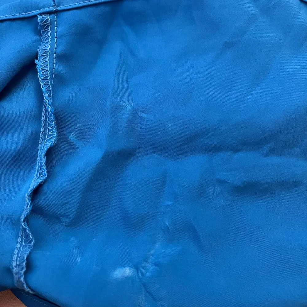 PrettyGarden High Neck Sleeveless Toe Waist Faux Wrap Dress Royal Blue L - Image 5