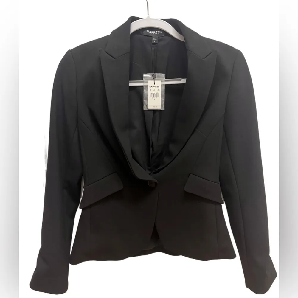 Express Women’s Black Blazer Jacket Size 0 New With Tags - Image 9