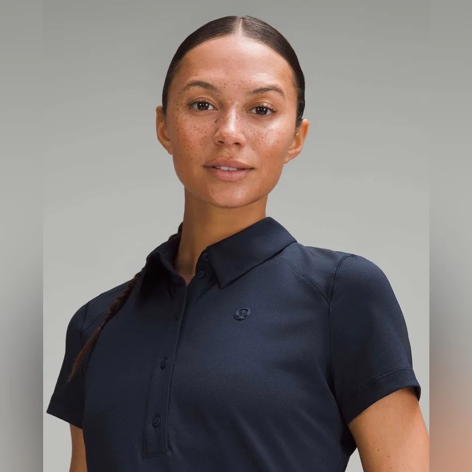 NWT Lululemon Quick-Dry Short-Sleeve Polo Shirt
True Navy Size 6 - Image 4