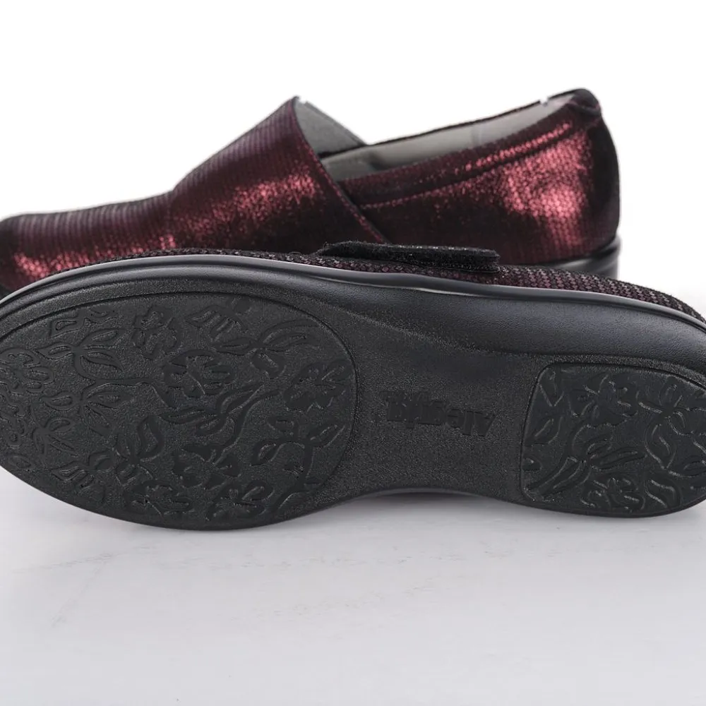 Alegria Lauryn Burgundy Metallic Red Wedge Comfort Clogs Womens Size EU 38 - Image 8