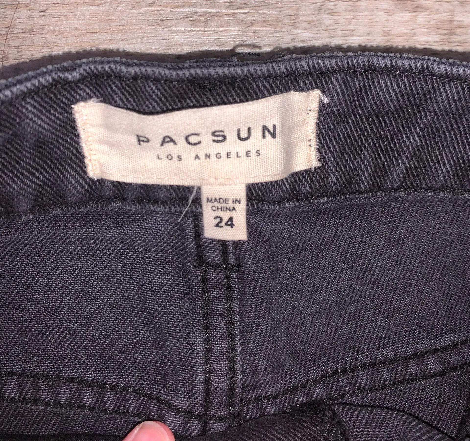 Black Denim Skirt - Image 3