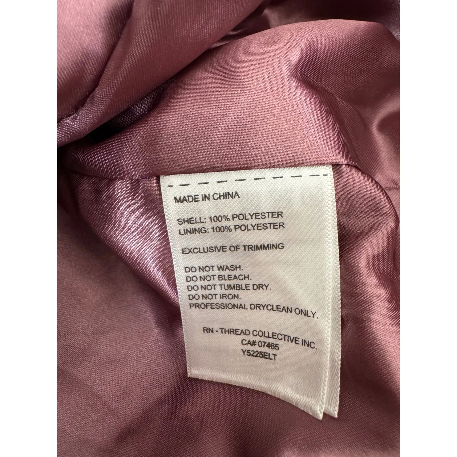 ELLEN TRACY Pink Textured Wool Blend Blazer Jacket Womens size M - Image 6