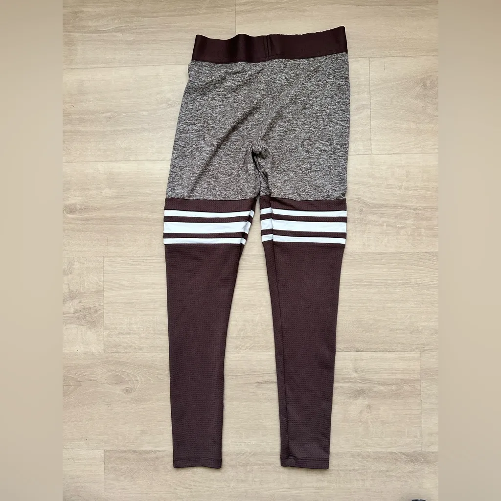 Bombshell Sportswear Perform Brown Thigh High Leggings - Image 4