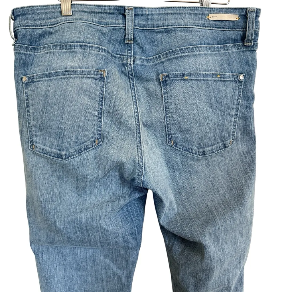 Pilcro and the Letterpress Anthropologie cropped Fit / Stet Jeans 32 Light Blue - Image 6