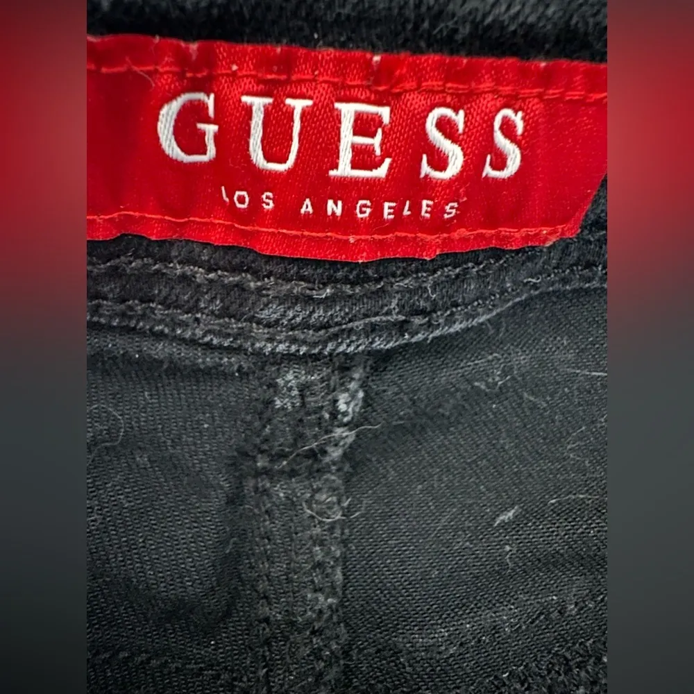 Guess Cut off Black Denim Shorts - Image 4