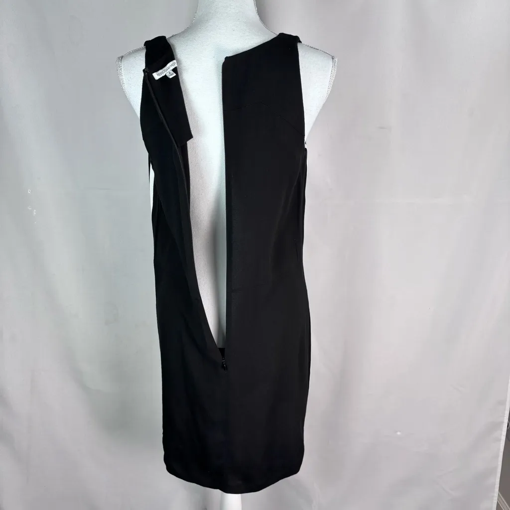 Rebecca Minkoff black and pink sleeveless dress white stripes on sides Size 4 - Image 8