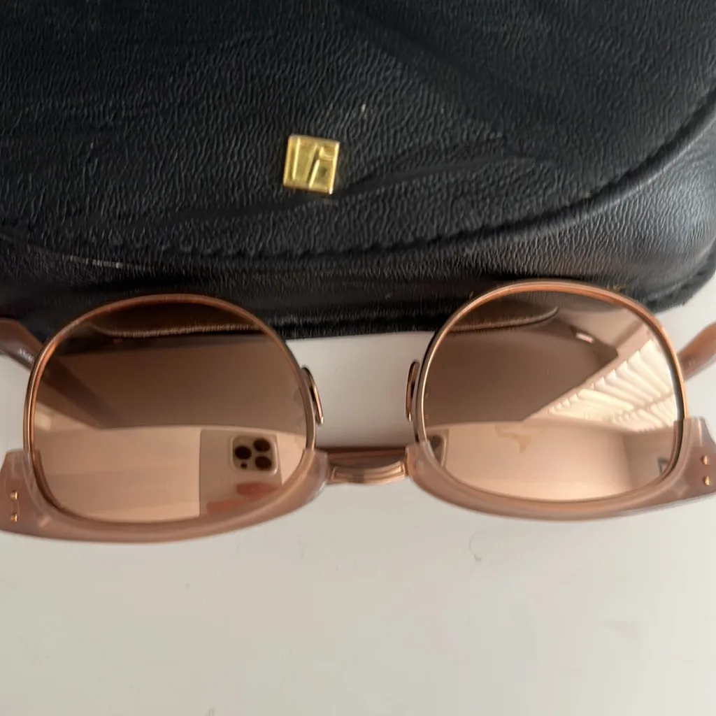 Linda Farrow Clubmaster 24k Rose Gold - Image 8