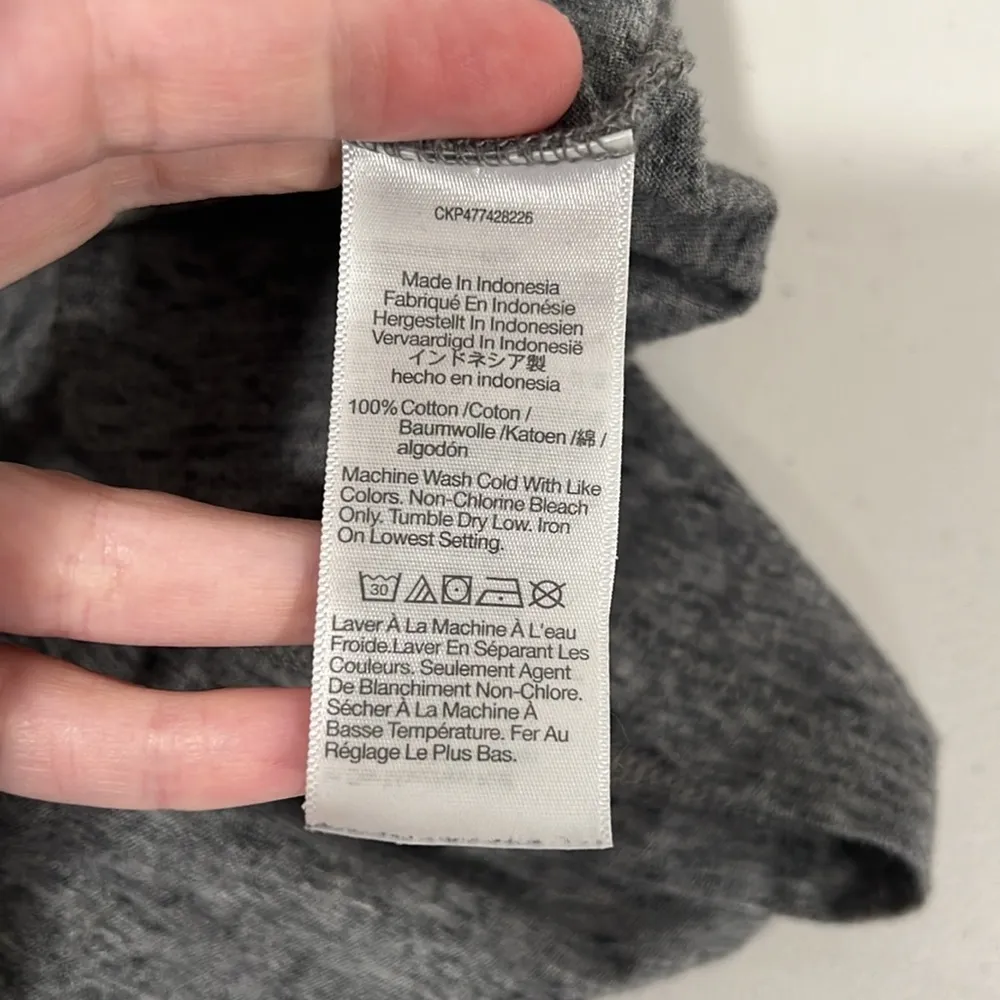 Madewell Heather Grey Short Sleeve Crew Neck Tee Size Medium EUC - Image 8