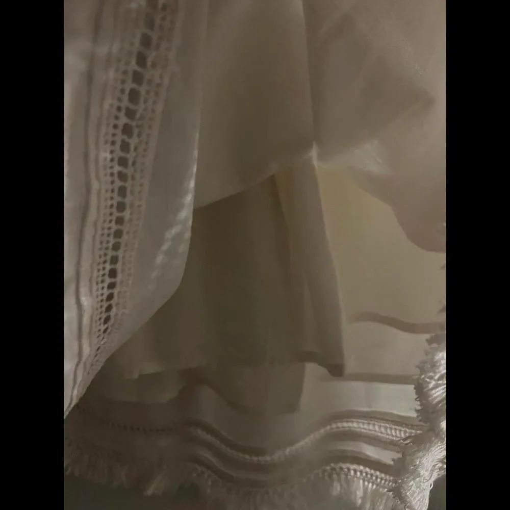 Bohemian Off-Shoulder White Dress with Frills from Saks Fifth Avenue - Image 8