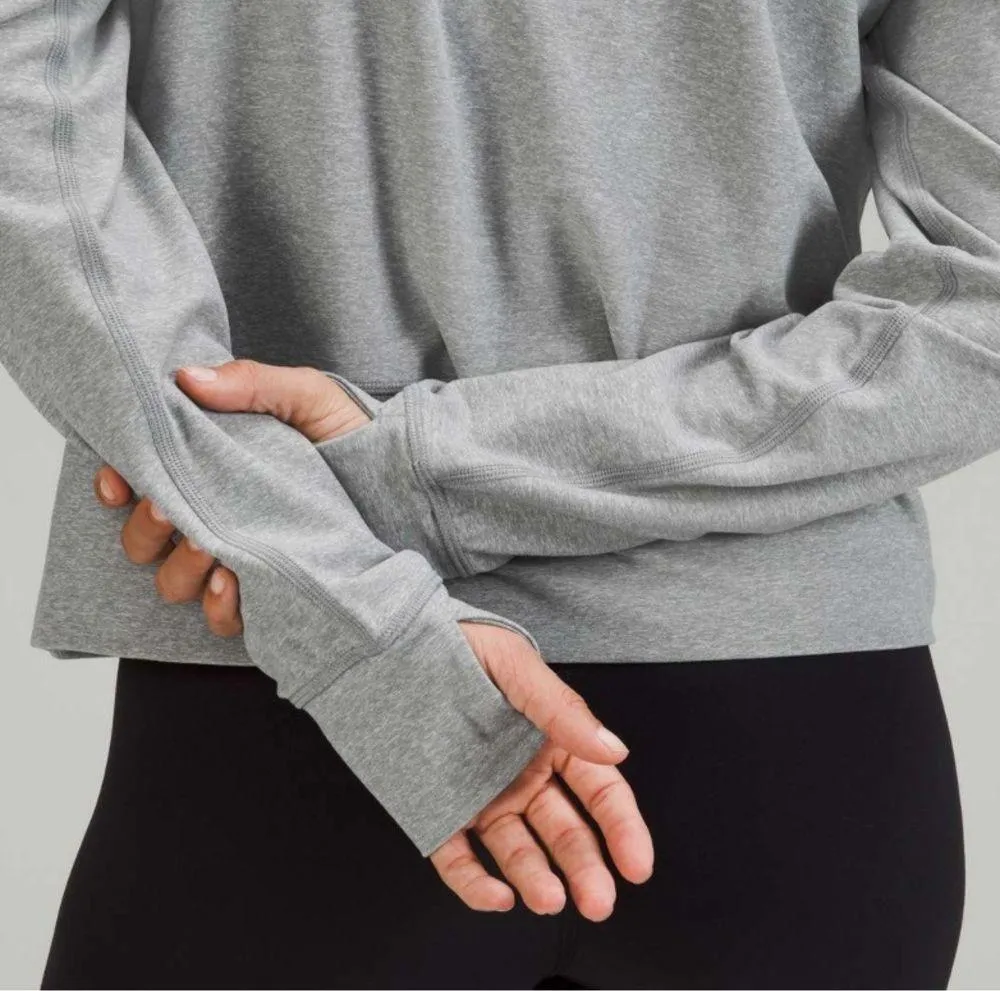 Lululemon Ready to Rulu Pullover Heathered Raceway Grey Sweatshirt Athleisure 8 - Image 3