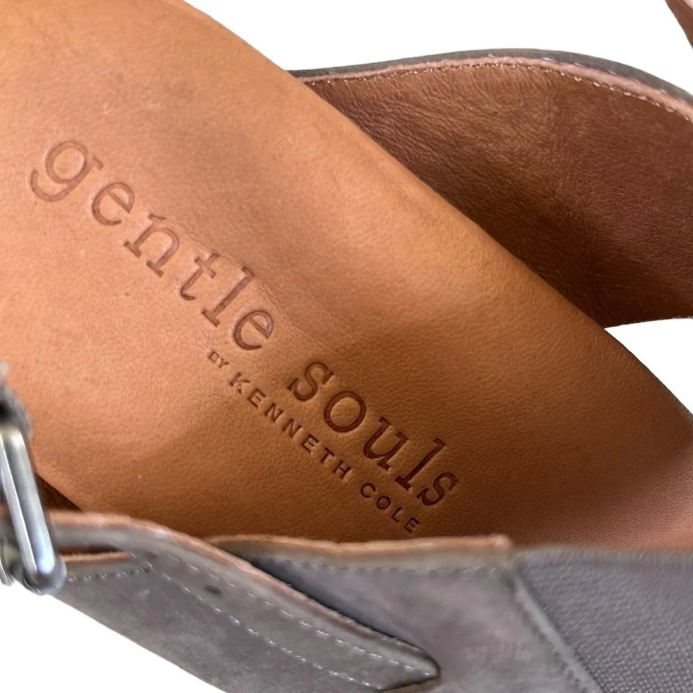 Gentle Souls Like New  Leather Irwin Wedge Sandals - Image 6