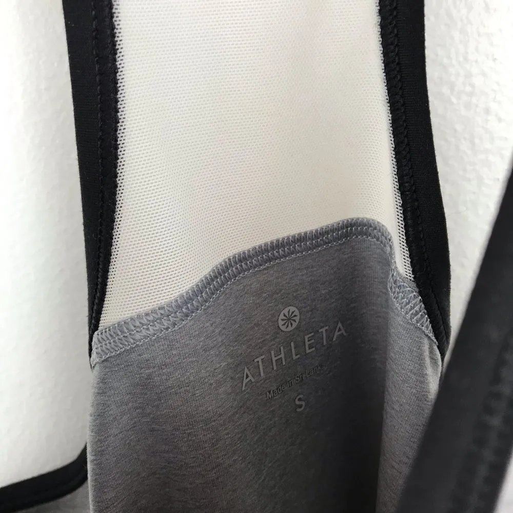 Athleta  gray chi‎ mesh tank racer back - Image 2