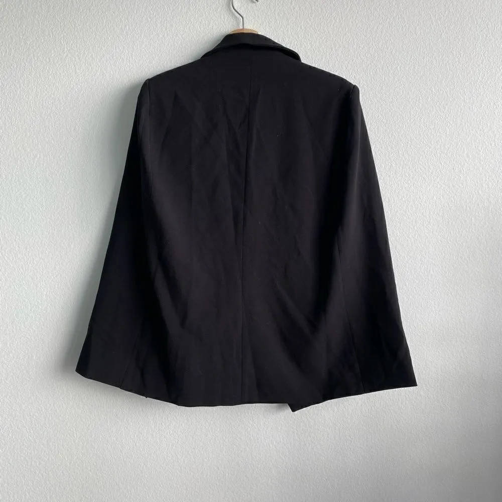 Decjuba black military inspired cape Black Size 14 - Image 2