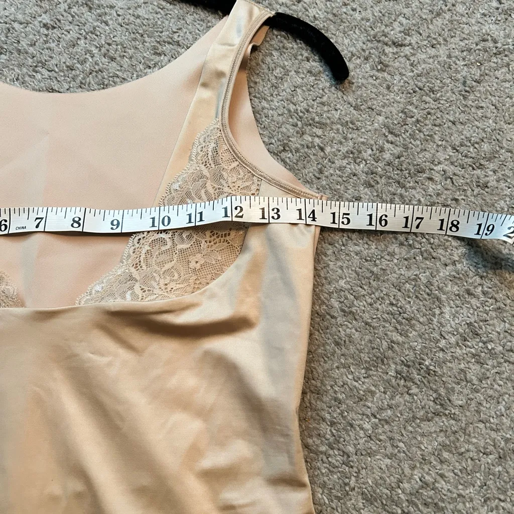 Maidenform lace wear your own bra‎ dress shapewear nude XL - Image 5