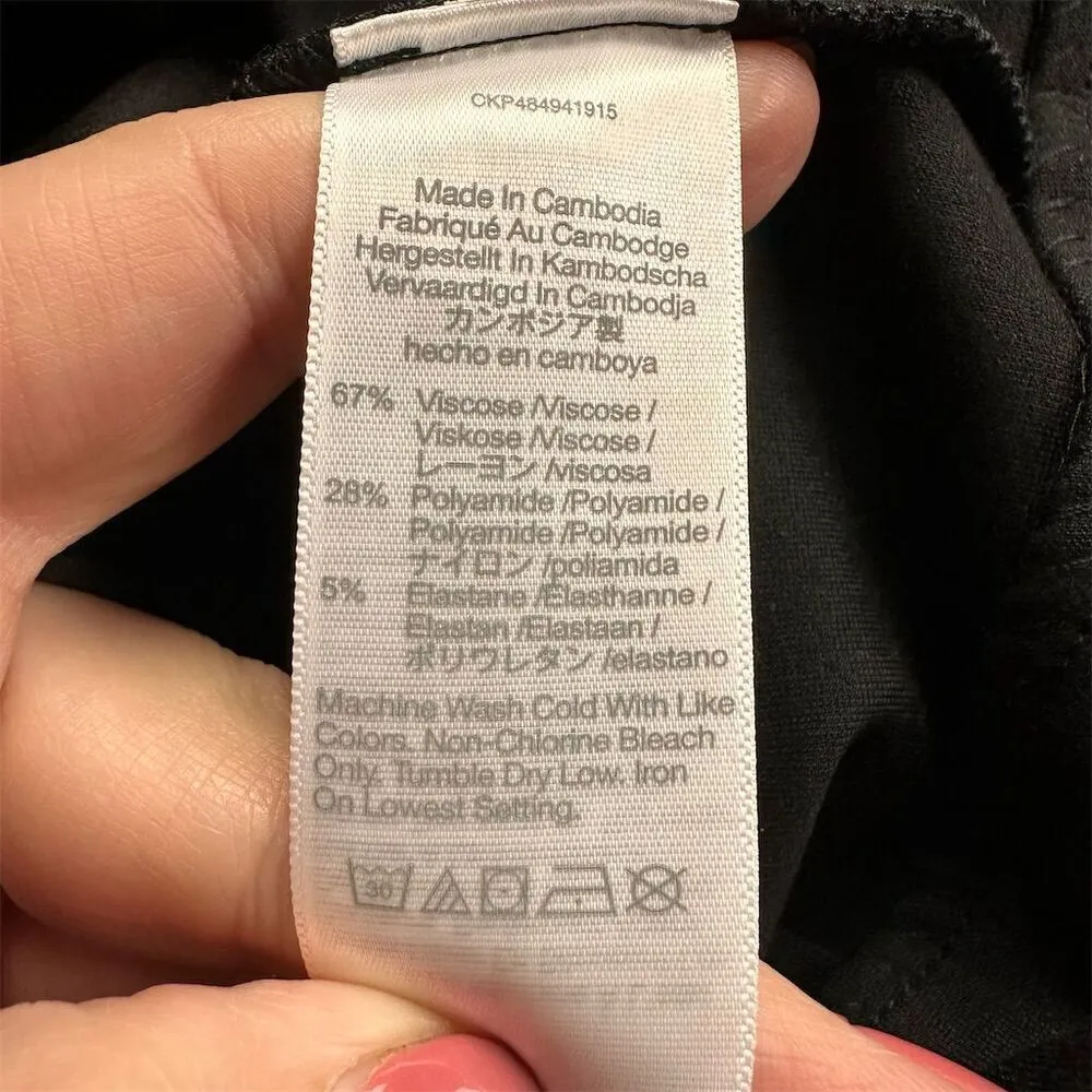 NWT Madewell Women's Black Cutaway Button-Front Vest XXS Casual Preppy Ponte - Image 11