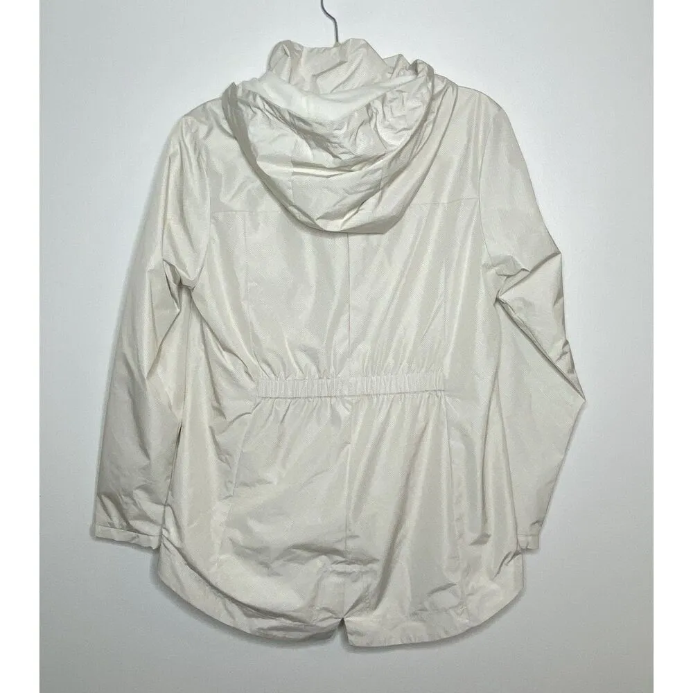 Liv Outdoor Nimbus Birch Geo Hooded Mesh Lined Water Resistant Travel Jacket M Size M - Image 3