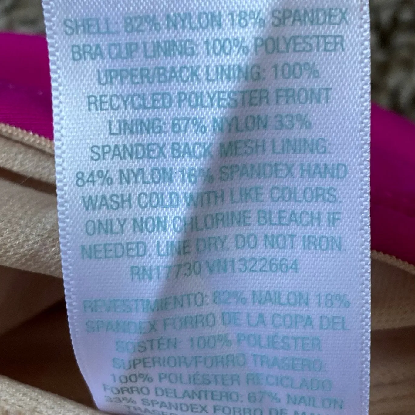 NEW KONA SOL Pink Strapless One Piece Swim Suit 22 Tummy Control Full Coverage - Image 7