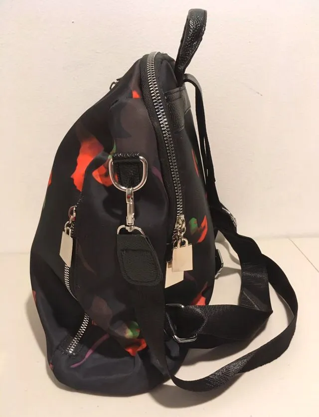 Black Backpack Shoulder Bag - Image 4