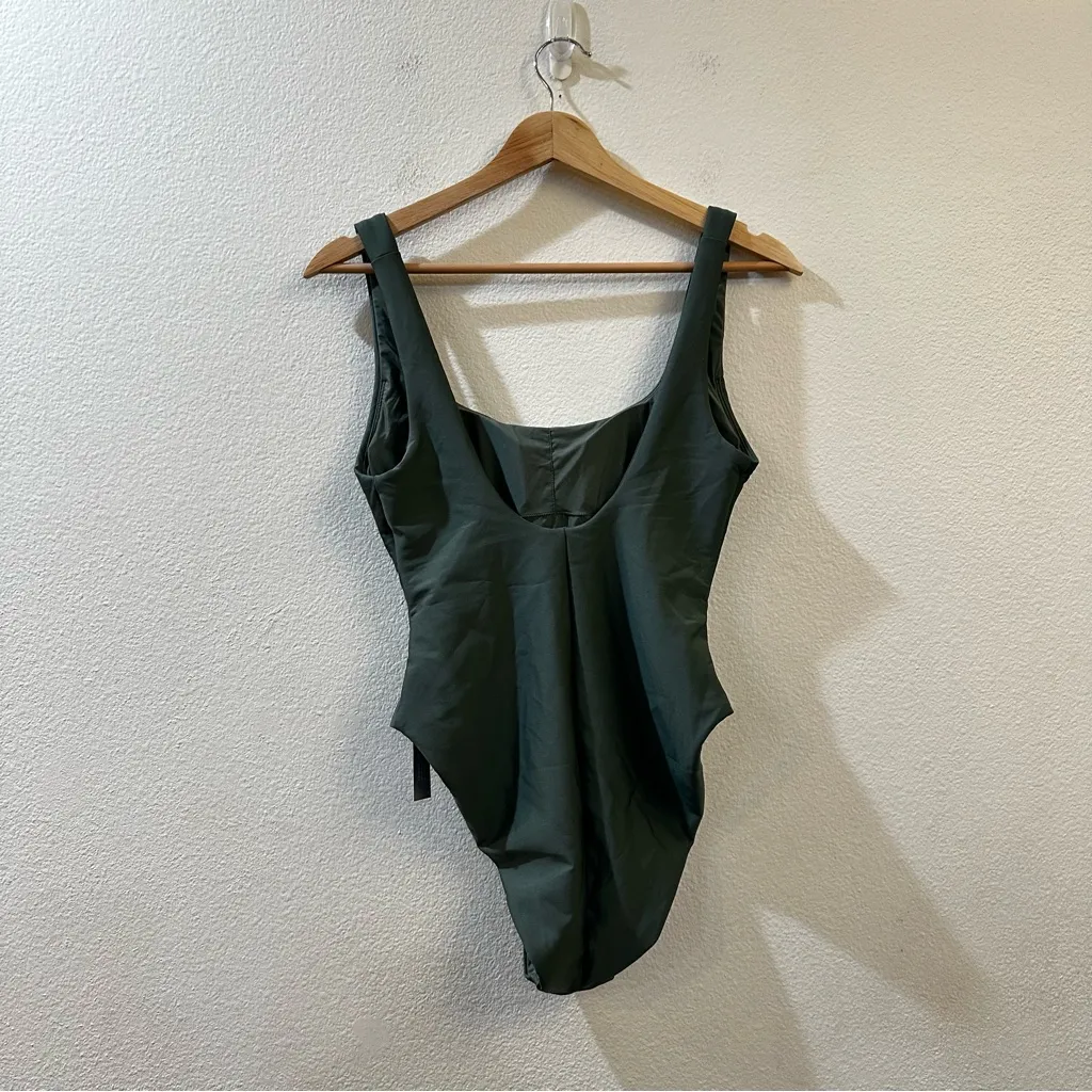 J.Crew Claudia One-piece Swimsuit in Classic Sculpt Size 6 Simply Sage - Image 7