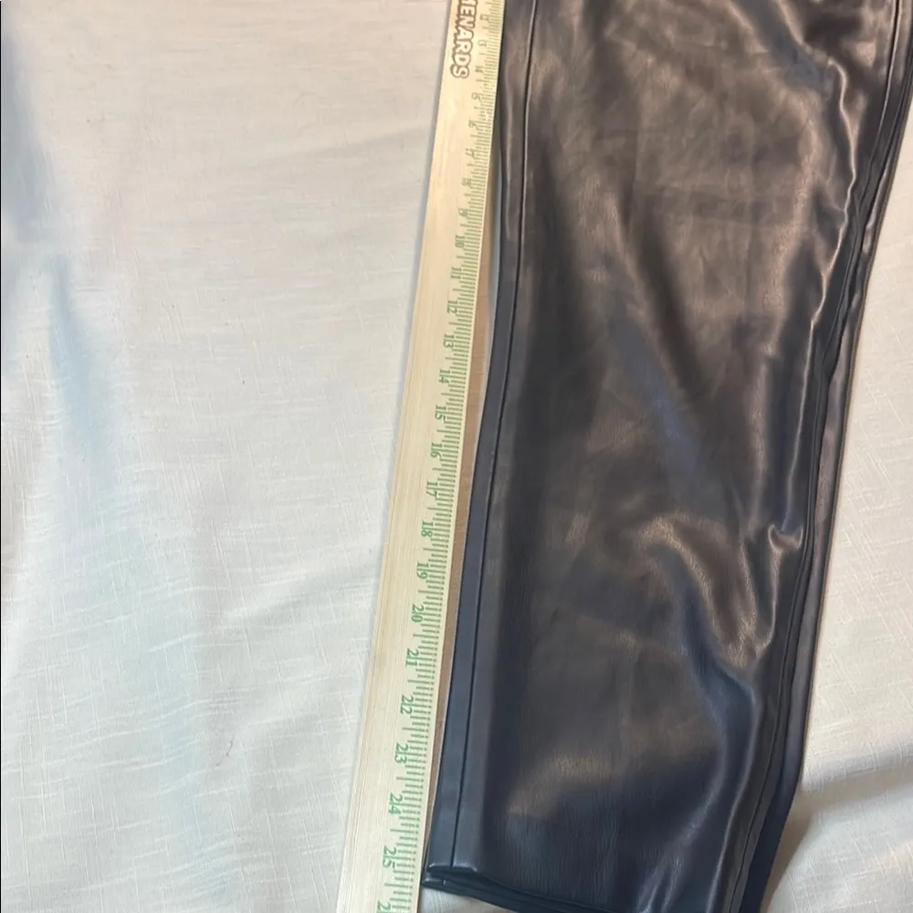 Zara black‎  Leather Pants - Image 8