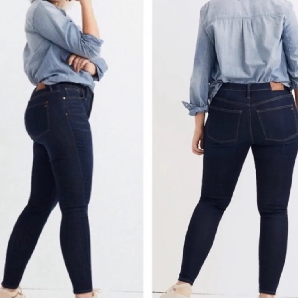 Madewell 9" Mid-Rise‎ Skinny Jeans in Larkspur Wash 36 Taller (22) - Image 2