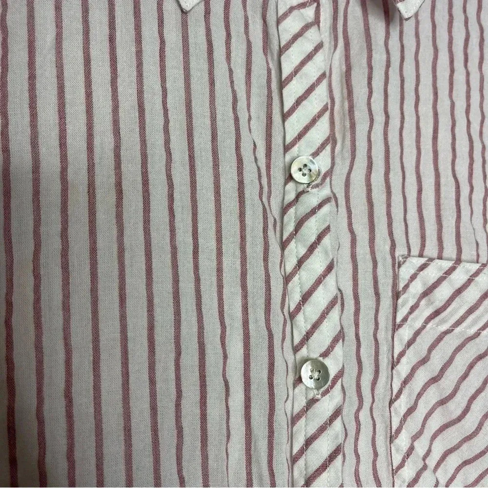 Faherty Button Up Relaxed Fit Cotton Women's Shirt Size XL - Image 5