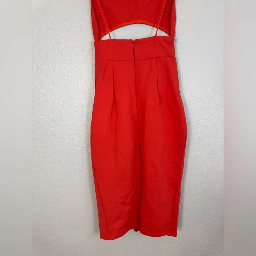 Revolve Superdown Trista Cut out Mini Dress in Poppy Orange Red size Small - Image 13