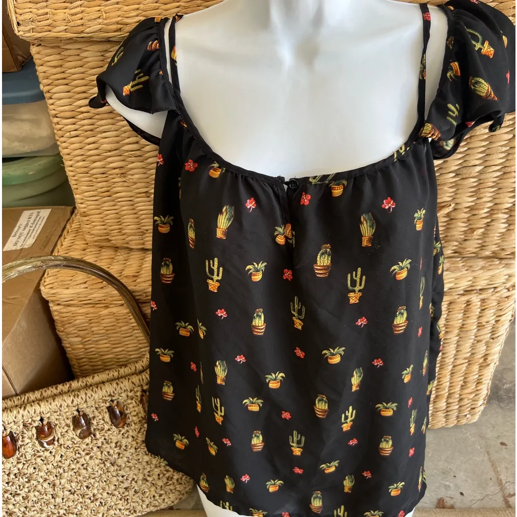 Paper crane summer shirt blouse tomato girl - Image 2