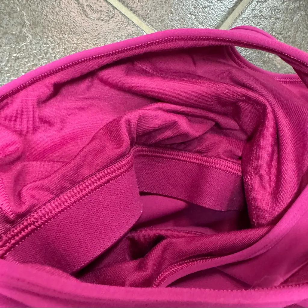 Lululemon Mastered Motion Cropped Cutout Tank Top Magenta Purple MGPR 12 - Image 7