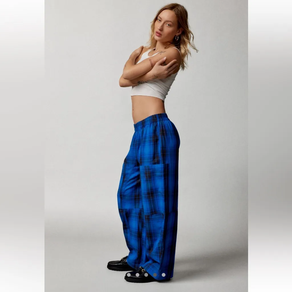 Black and Blue BDG Mae Flannel Pant Size XS - Image 5