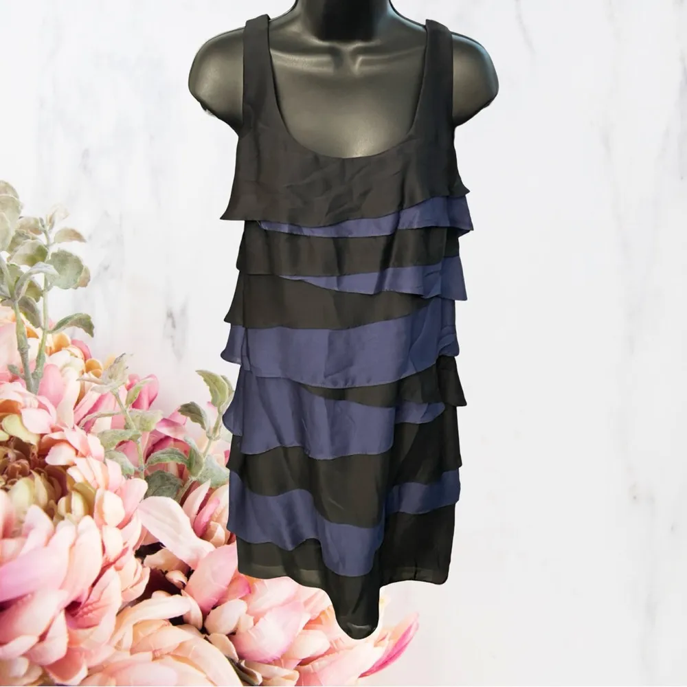 🍁Shoshanna Vintage Tiered Silk Dress Sz 6 - Image 3