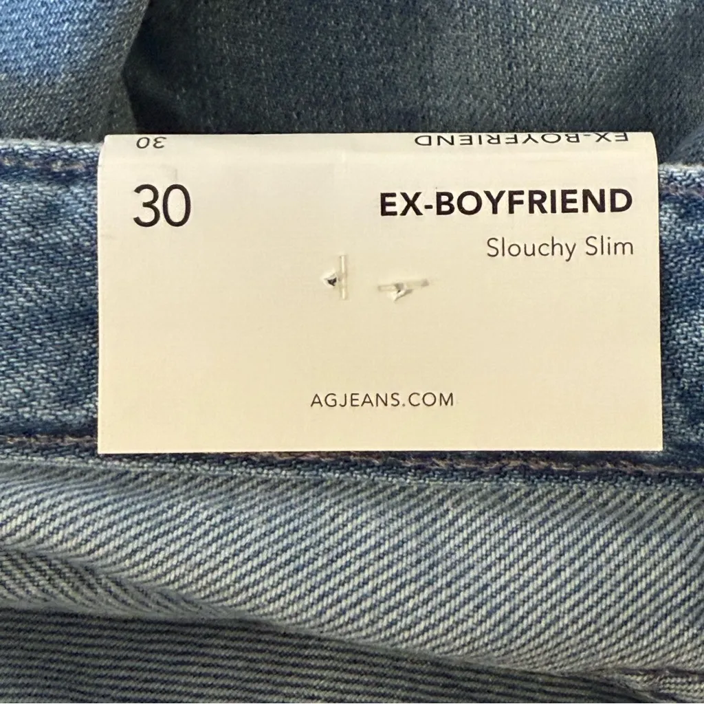 AG ADRIANO GOLDSCHMIED The Ex-Boyfriend Slouchy Slim Mid Rise Jeans Size 30 NWT - Image 11