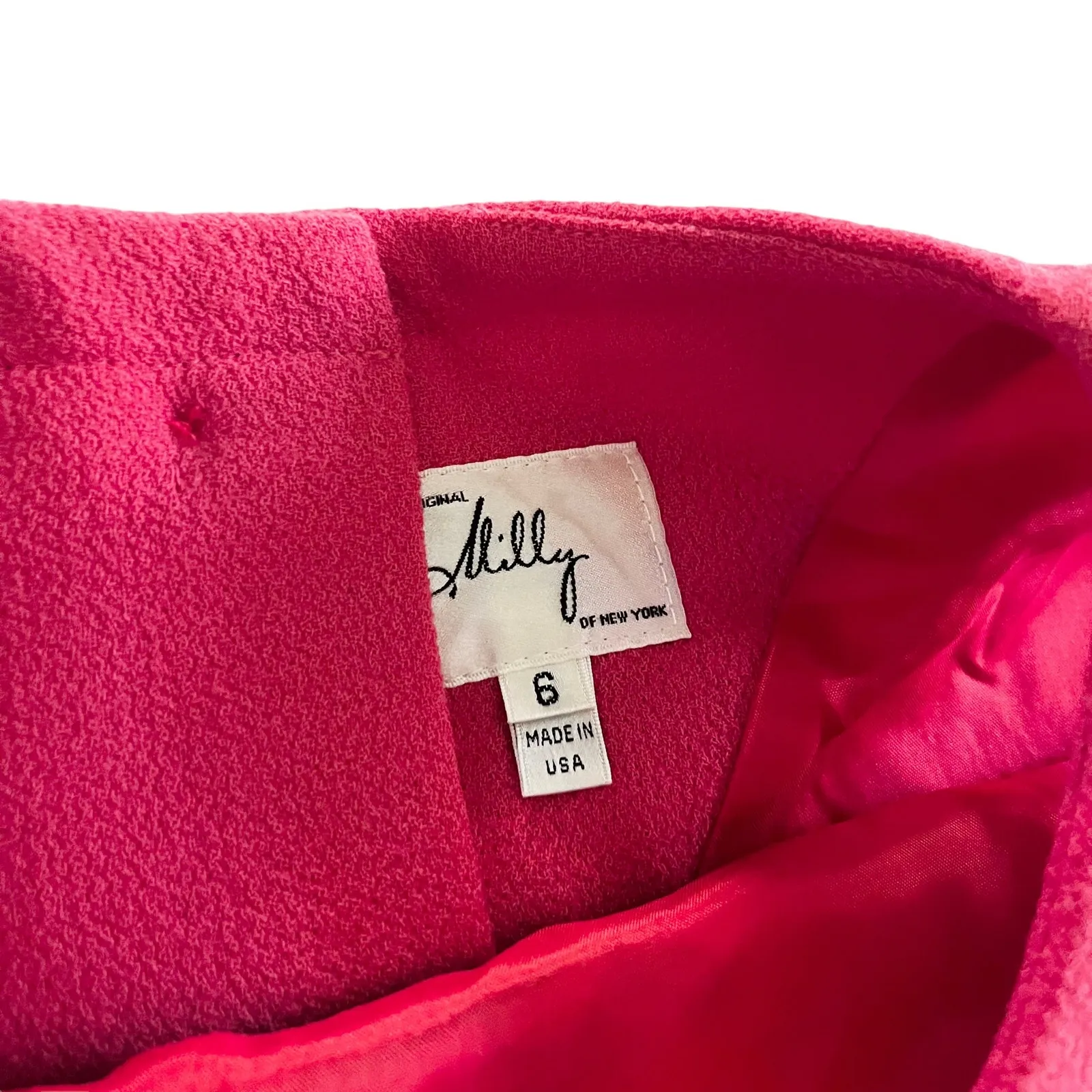 Milly Ella Belted Colorblock Knee Length Sheath Dress Coral Black Women's Size 6 - Image 7