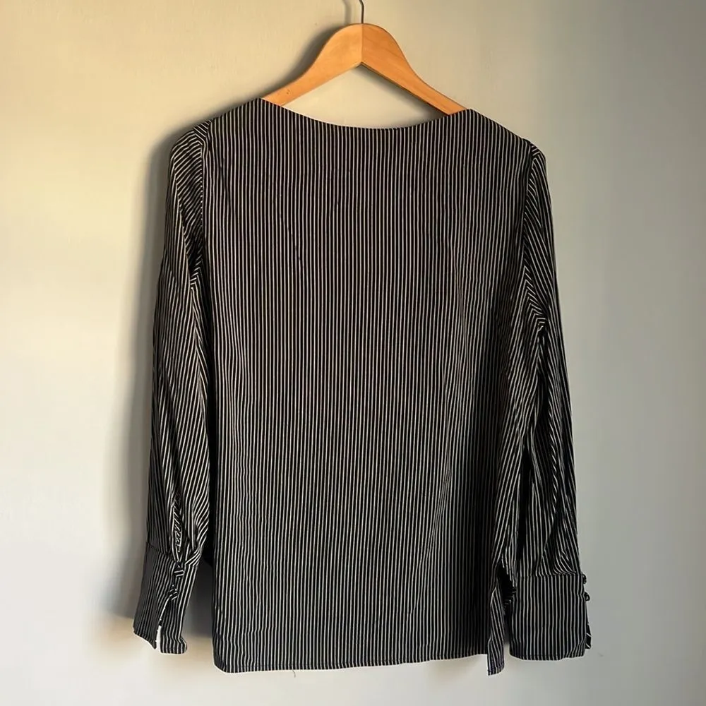 M.M Lafleur Rampling Top, Navy/White Stripe - Image 4