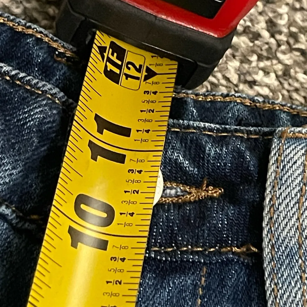 Blank NYC The Baxer blue Fray Hem Barrel Leg Jeans with back pockets removed 25 - Image 12