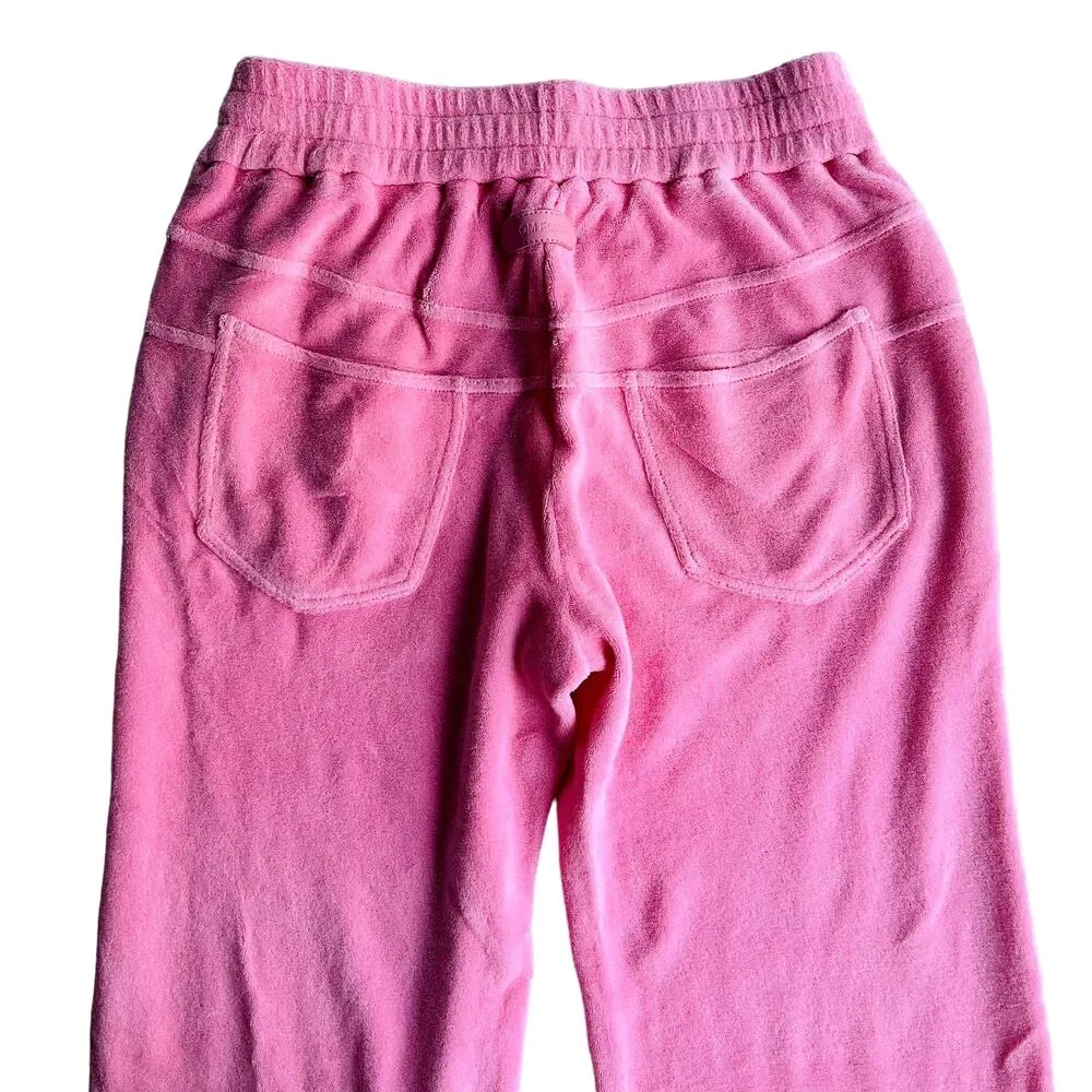 Tom Ford Terrycloth Cotton Lounge Pant Pink Small Mid Rise Straight #Barbiecore - Image 9