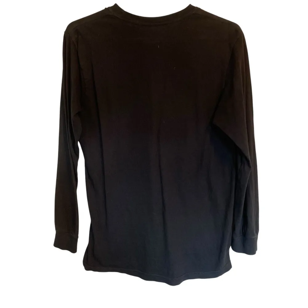 Girl Defined Reclaim Womanhood Longsleeve Butterfly Graphic Print Tee Size Small Black - Image 2