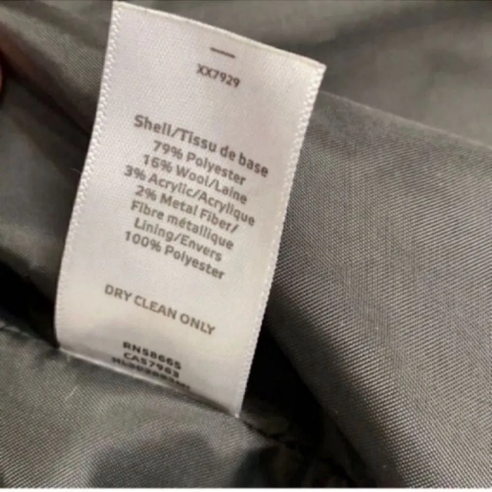 Chelsea28 Gray Crop Open Front Wool Blend Jacket (Size Large) - Image 4