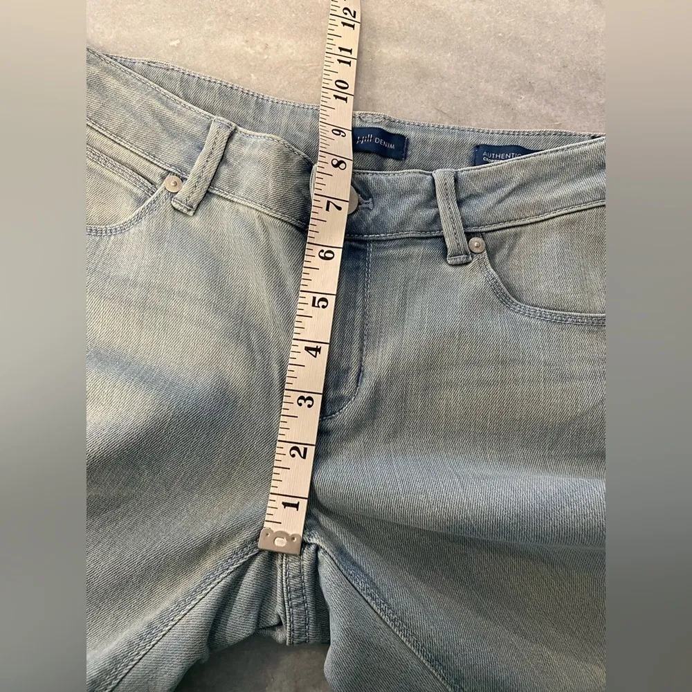 NWOT J. Jill Denim Size 2P Authentic Fit Light Wash Cuffed Cropped Stretch Jeans Blue - Image 10