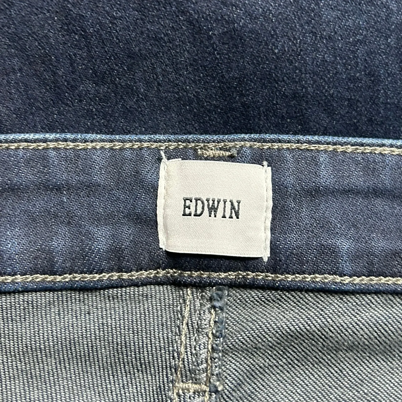 Edwin Women's Lark Ankle Bootcut Leg Raw Hem Denim Jeans Inked Dark Wash 32 New Blue - Image 9