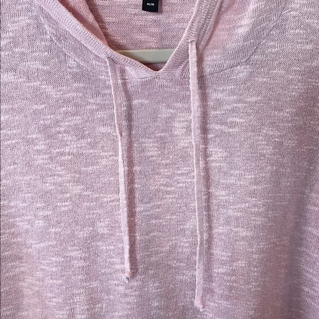 Eileen Fisher Organic Linen Cotton Hooded Sweater - Image 3